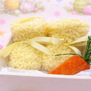 🐰 
Baby’s First Easter Gift Set – Vintage Handmade Booties
